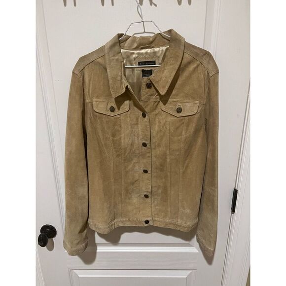 For Joseph Vintage light tans Suede Jacket size XL - Picture 3 of 8